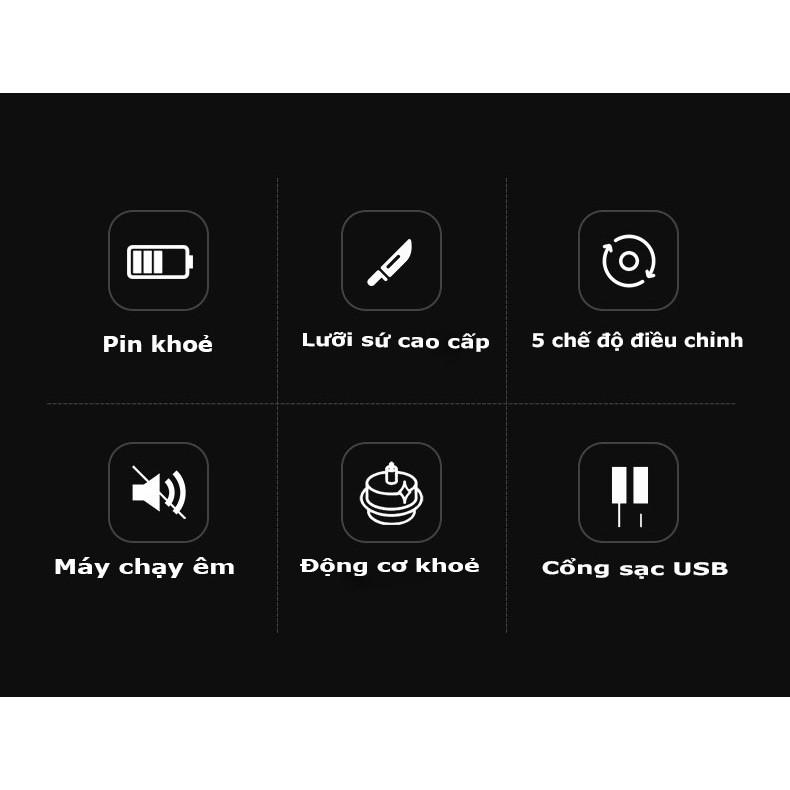 Tông đơ cắt tóc - bộ sạc usb tiện lợi