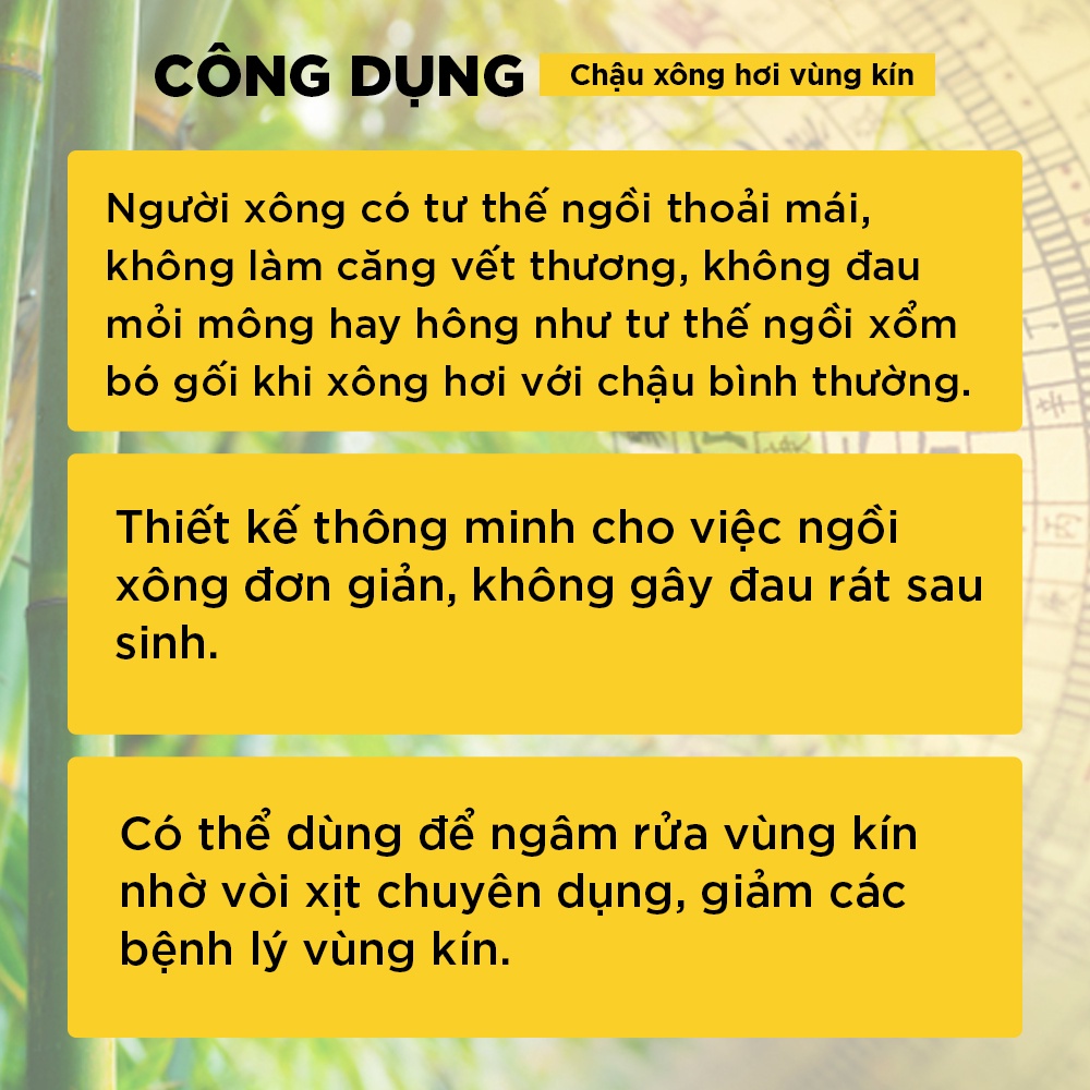 Combo chậu xông và túi lọc thảo mộc vệ sinh Wonmom phụ nữ cho mẹ sau sinh