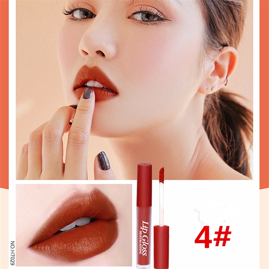 Set 6 son kem kháng nước lâu trôi và giữ ẩm cho môi Hengfang Lip Gloss Silky&amp;Lasting