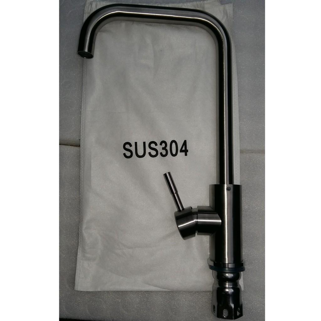 Vòi rửa bát nóng lạnh inox 304 cắm chậu BVN 802