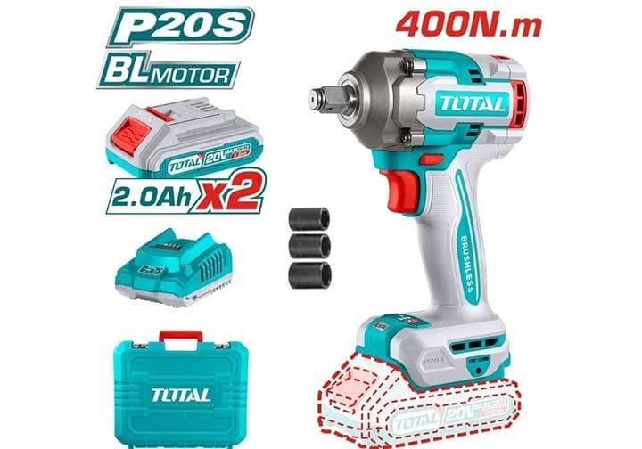 MÁY BẮN BU LÔNG PIN 20V LỰC 550NM KHÔNG CHỔI THAN TIWLI2040 TOTAL - HÀNG CHÍNH HÃNG
