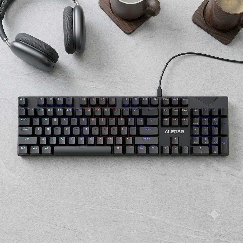 Bàn phím cơ gaming K2 Led Rainbow Xuyên phím cho máy tính laptop - HÀNG NHẬP KHẨU