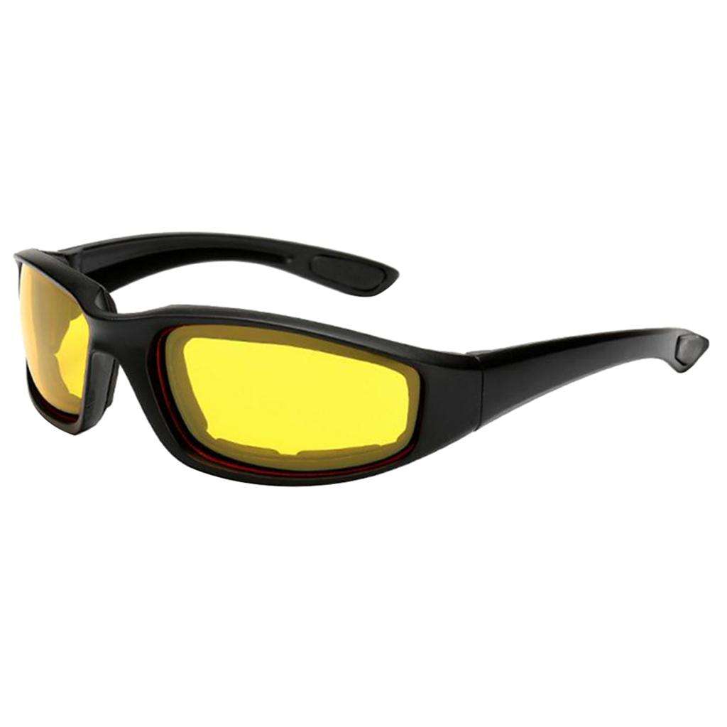 1 Pair Motorcycle Riding Glasses Padding Goggles UV Protection Dustproof Windproof Motorcycle for Outdoor Sports