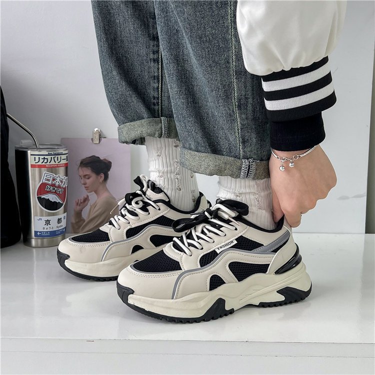 Giày thể thao nữ GEMI - giày ullzzang màu Đen- Nâu, phong cách Hàn, năng động- M7293