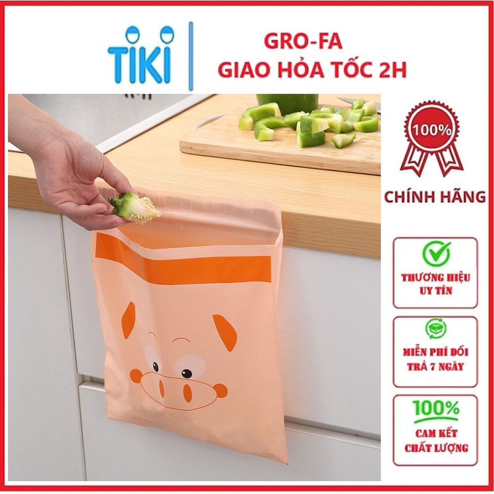 Set 15 Túi Nilon Đựng Đồ Dùng Thực Phẩm Rác Hình Thú GROFA (Họa tiết ngẫu nhiên)