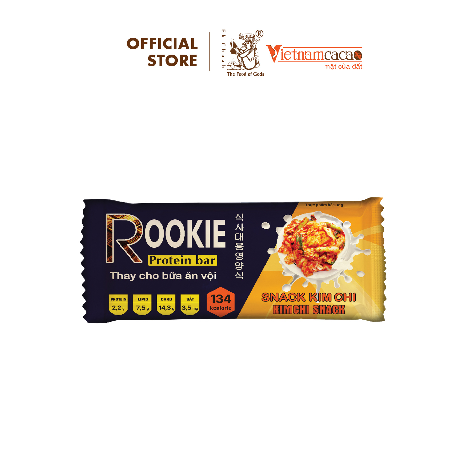 Đồ ăn vặt Thanh năng lượng Rookie Bar – Set 5 thanh – Vinacacao