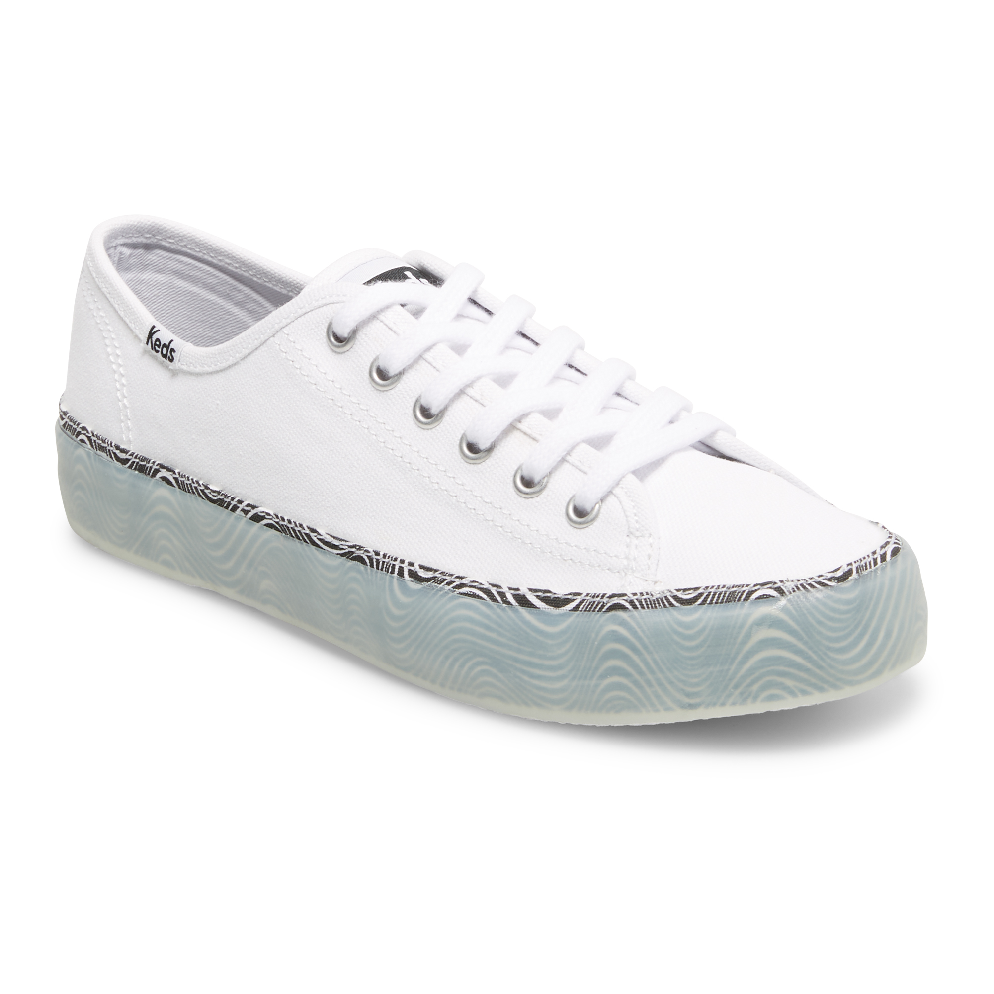 Giày Thể Thao Keds Nữ- Kickstart Canvas Trippy Print Foxing White- KD066338