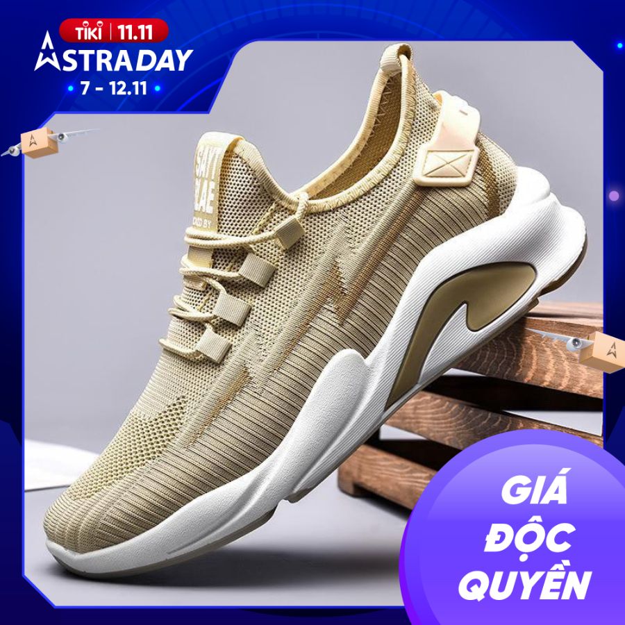 Giày MWC 5330 - Giày Thể Thao Nam. Sneaker Vải Cao Cấp Trẻ Trung Năng Động 2 Màu Đen Xám