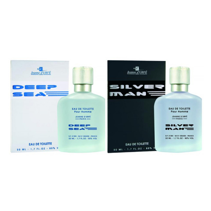 Combo Nước Hoa Jeanne Jeanne Arthes Paris D'Urfe Parissilver Man Edt (50ml) + Deep Sea Edt (50ml)