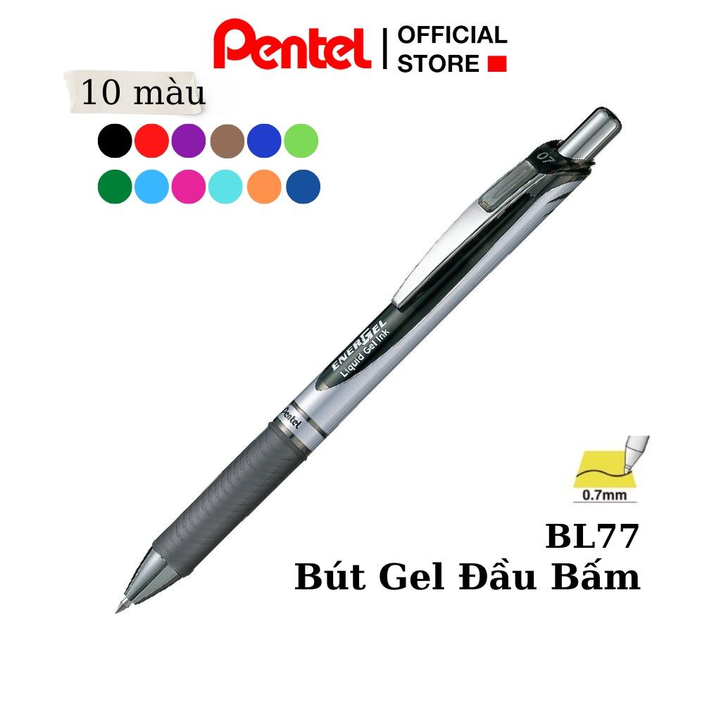 Bút Ký Pentel EnerGel BL77 | Ngòi 0.7mm Với 12 Màu Mực Sống Động | Công Nghệ Mực Pentel Siêu Nhanh Khô | Không Tắc Mực