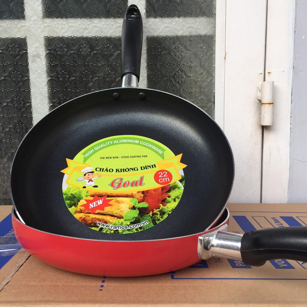 Chảo quai cầm chống dính 22cm, cách nhiệt, chống dính tốt