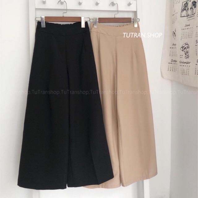 QUẦN ỐNG RỘNG CẠP CAO KHOÁ SƯỜN