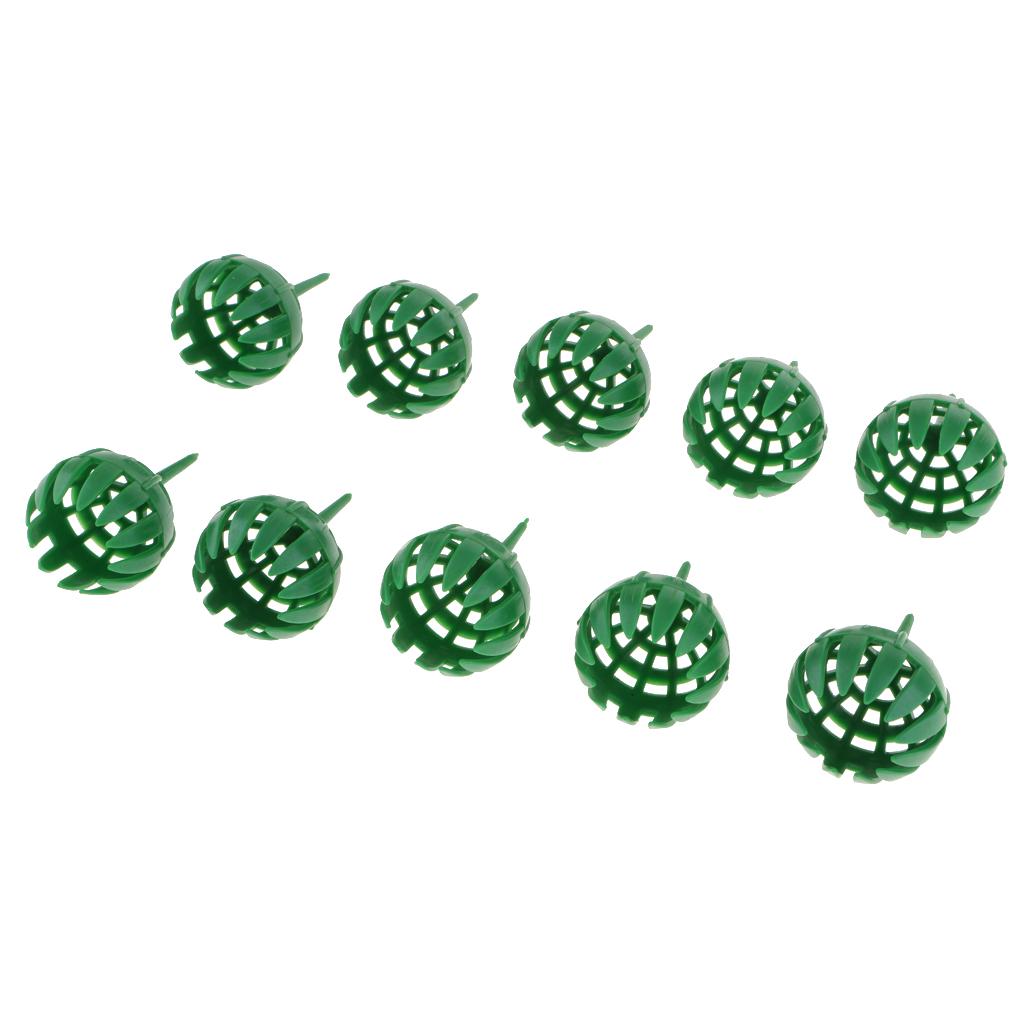 10pcs Plastic Fertilizer Basket Garden Tools for Plants Orchid Bonsai Size L