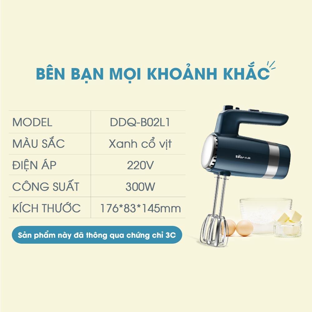 Máy Đánh Trứng Cầm Tay Bear DDQ-B02L1 - Hàng Chính Hãng