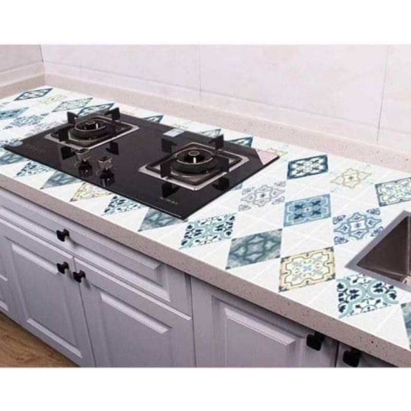 Cuộn Giấy Dán Tường Bếp Hoa Văn Chống Dầu Mỡ Chống Thấm Nước Chịu Nhiệt Dễ Lau Chùi - Đồ dùng nhà bếp