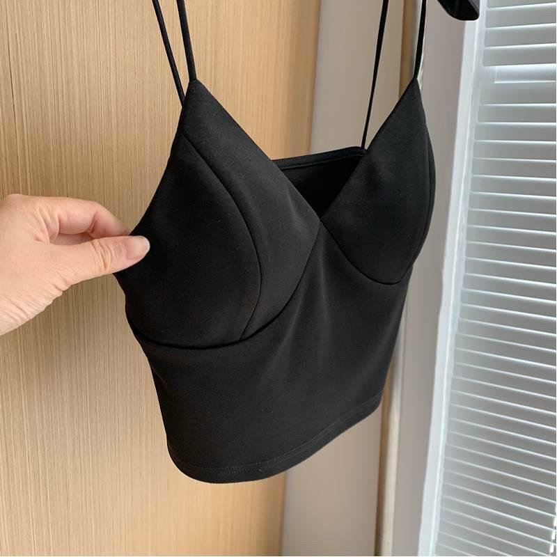 ÁO CROPTOP 2 DÂY CÓ MÚT NGỰC CỰC SANG CHẢNH