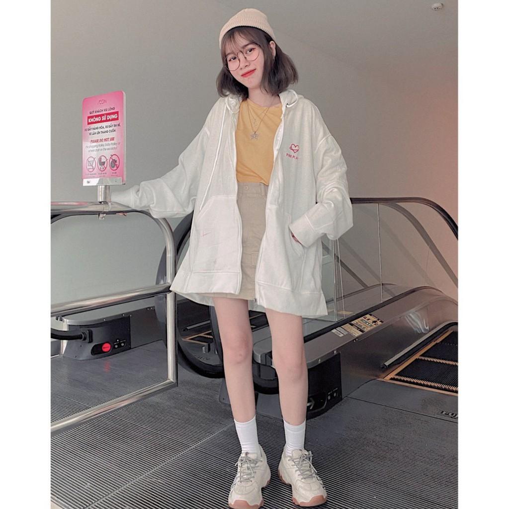 Áo Hoodie Nỉ - Áo Khoác Nỉ Nam Nữ Unisex MOON 2 Màu Cực Hot