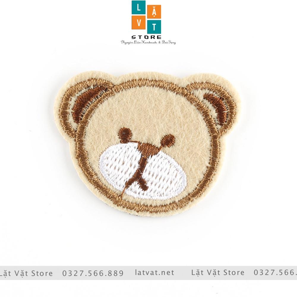 Patch ủi quần áo, Sticker miếng dán Gấu Teddy bé bỏng cực kì dễ thương, dán Vali, tủ lạnh, tạo điểm nhấn...