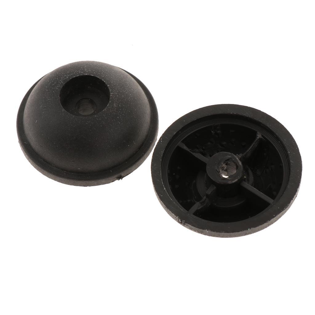2 Pieces Replacement Part  Luggage Stud Foot Feet Pad Black for Cases
