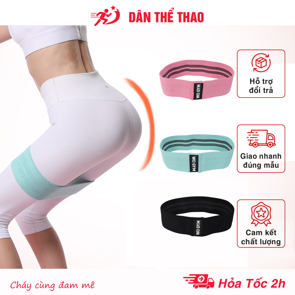 Dây kháng lực minibrand tập mông W8 GYM - Dây kháng lực tập gym đàn hồi bền bỉ kiến tạo body chuẩn