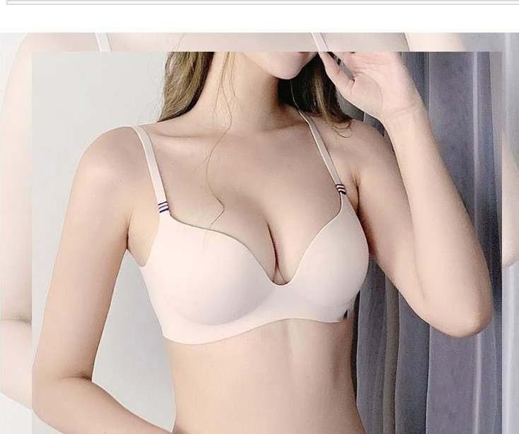 Áo ngực, Áo lót nữ su không gọng nâng ngực - Kem - 38/85AB