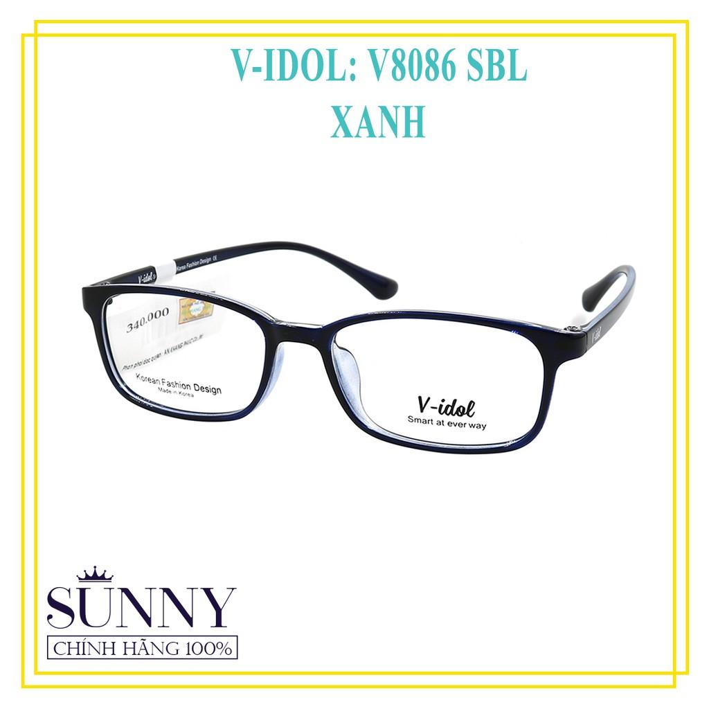 Gọng kính nam nữ Vidol chính hãng có kèm tem chống hàng giả của bộ công an - V8086