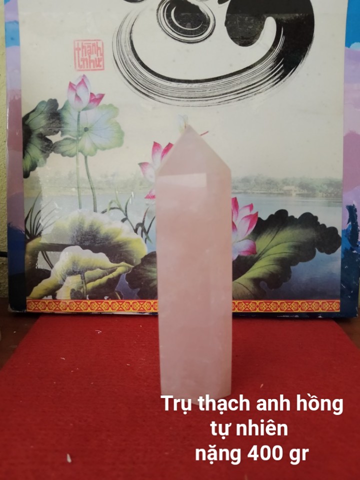 Trụ đá phong thủy trấn thạch đá thach anh hồng