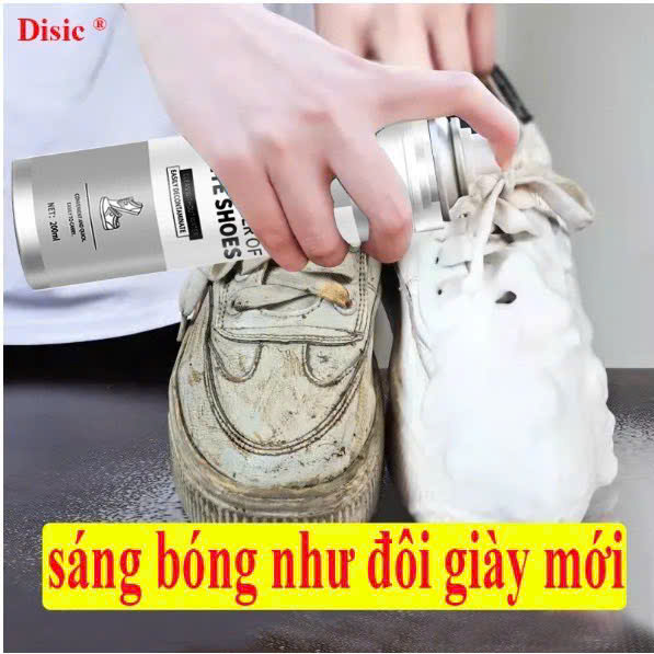 Xịt Bọt Tuyết Vệ Sinh Giày Thể Thao, Khử Mùi &amp; Làm Trắng Giày NAM NỮ (XGRT1) - HÀNG CHÍNH HÃNG MINIIN