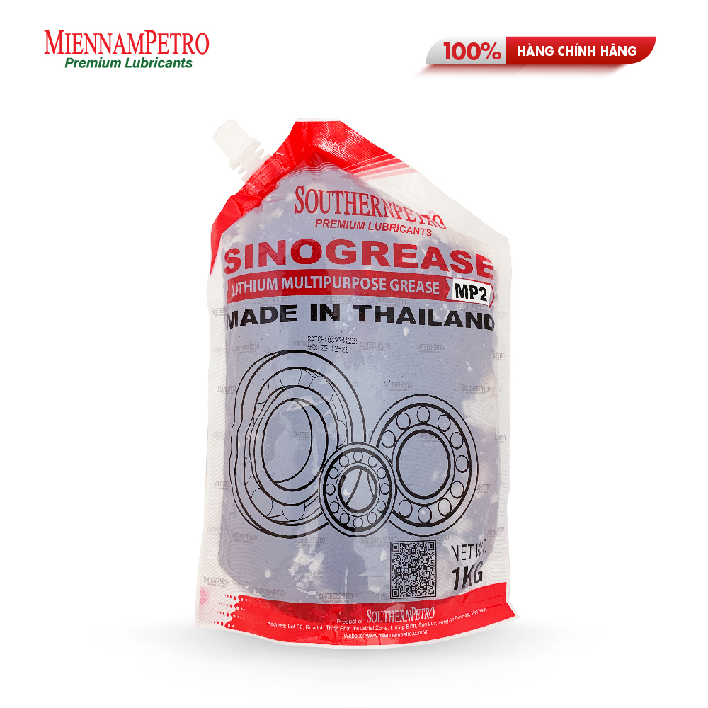 Mỡ Bôi Trơn MiennamPetro Sinogrease Lithium MP2 1KG Đa Dụng Bảo Vệ ​Xe Ô Tô Và Các Thiết Bị Công Nghiệp Cao Cấp