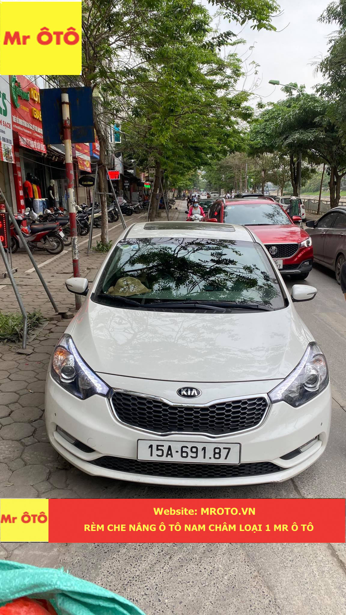 Rèm Che Nắng Xe Kia Cerato/K3 Loại 1. Cam Kết Vải Dày Dặn, Chuẩn Khít Theo Xe