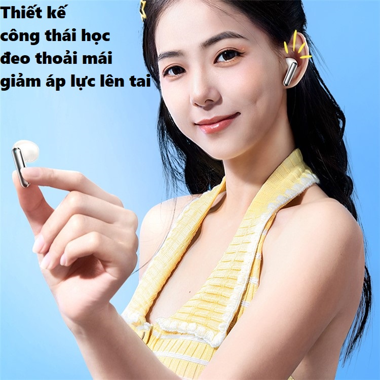 Tai nghe nhét tai bluetooth V5.3 mic khử ồn vỏ hộp phủ kim kim loại độc đáo Remax Cozy Buds W13 _ Hàng chính hãng