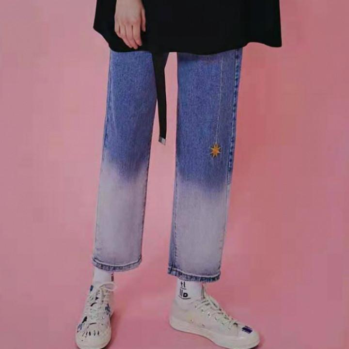 Quần jeans unisex chuyển màu Mã: ND1698