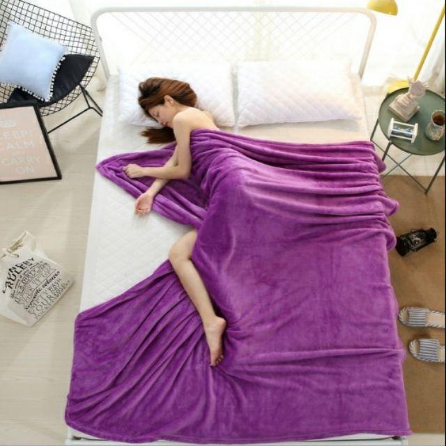 Chăn lông tím mịn cỡ 1,8*2 mét