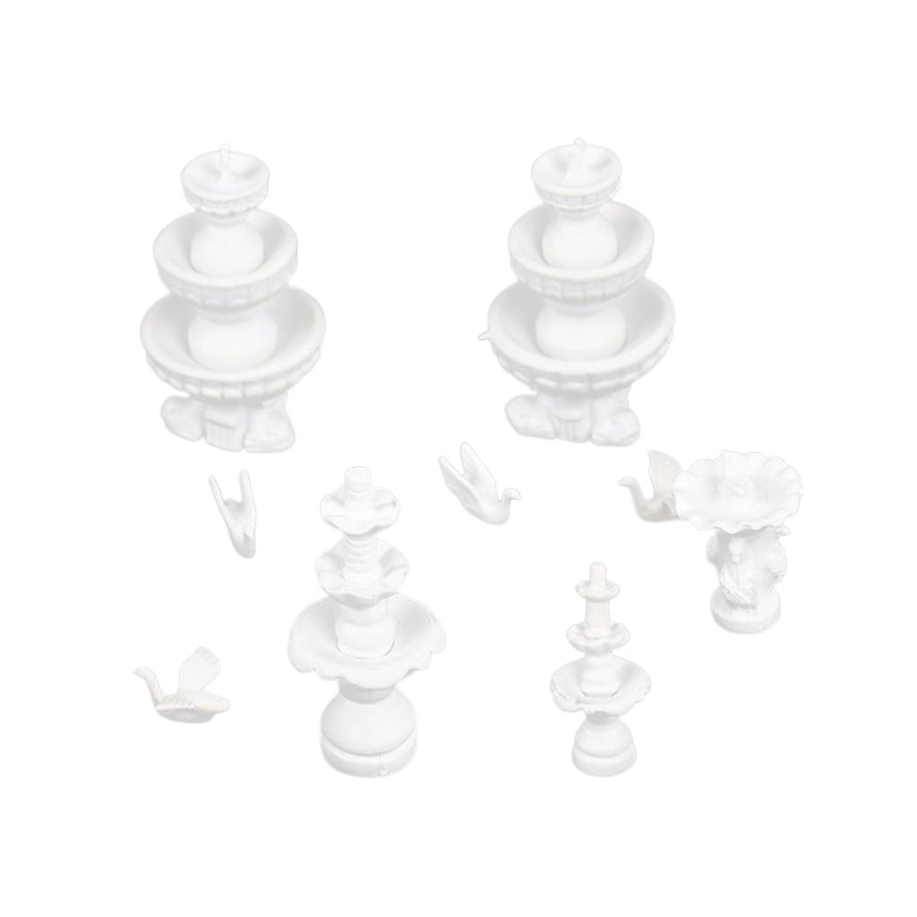 Bức Tiểu Họa Máy Tạc Mô Hình Tàu Đường Sắt Kiến Trúc Vườn Chiếc Lược Ngà