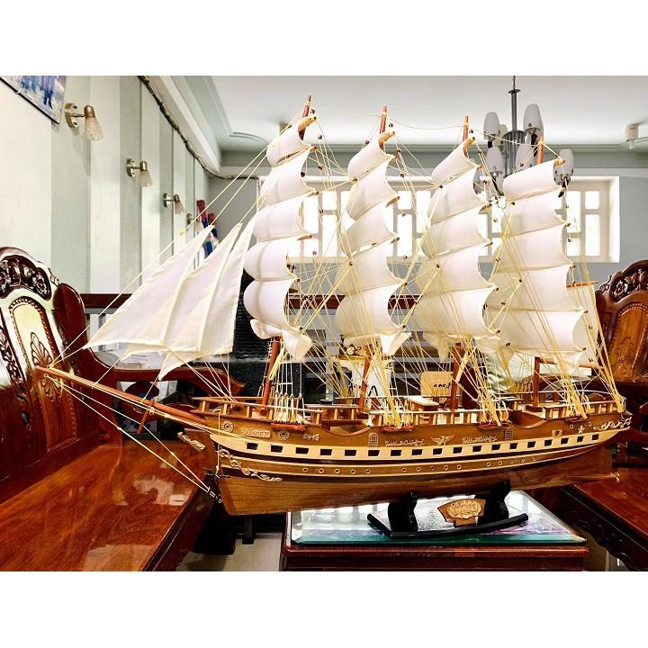 Mô Hình Thuyền Buồm FRANCE Dài 100cm Gỗ Căm Xe