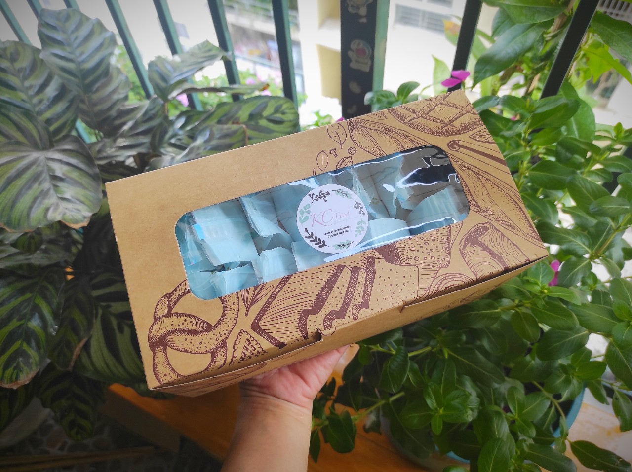 50 Hộp Giấy Đựng Bánh Mì Hoa Cúc