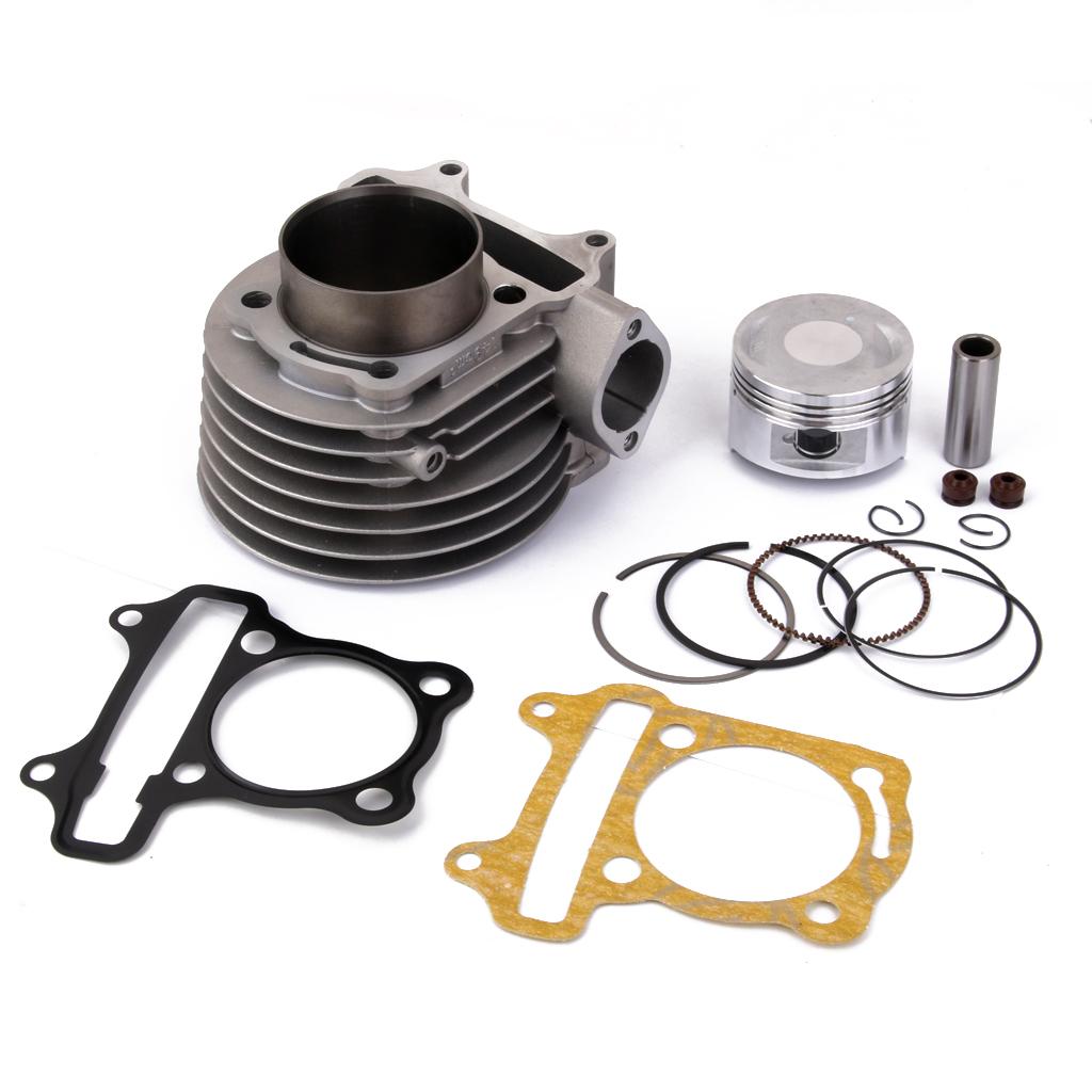 2xCYLINDER ASSEMBLY PISTON GY6 125cc 150cc 157QMJ ENGINE SCOOTER ATV GO KART