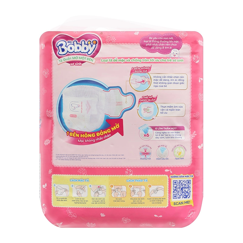 Tã/bỉm quần Mở Một Bên Bobby