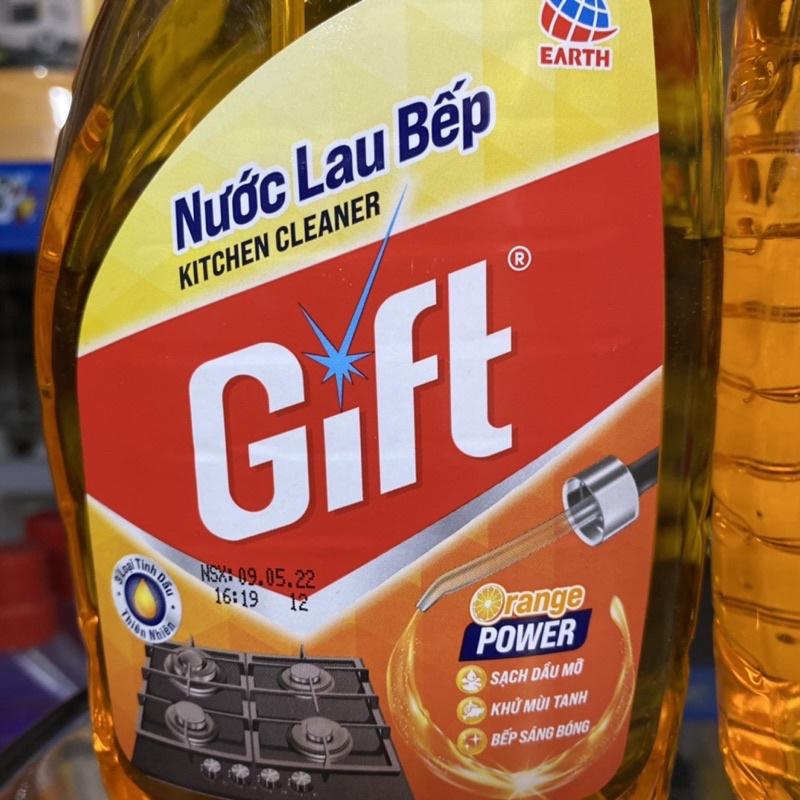 Nước Lau Bếp Gift 540ml Kitchen Cleaner Orange Power Thơm Mát