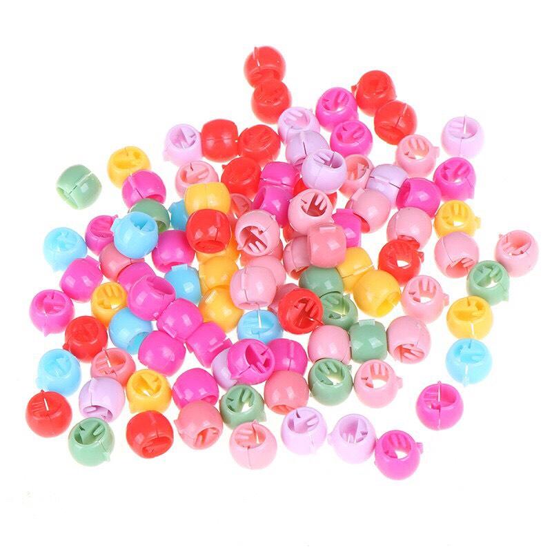 SET 20 CÁI KẸP TÓC MINI TRÒN NHIỀU MÀU XINH XINH CHO BÉ - NUNAM SHOP