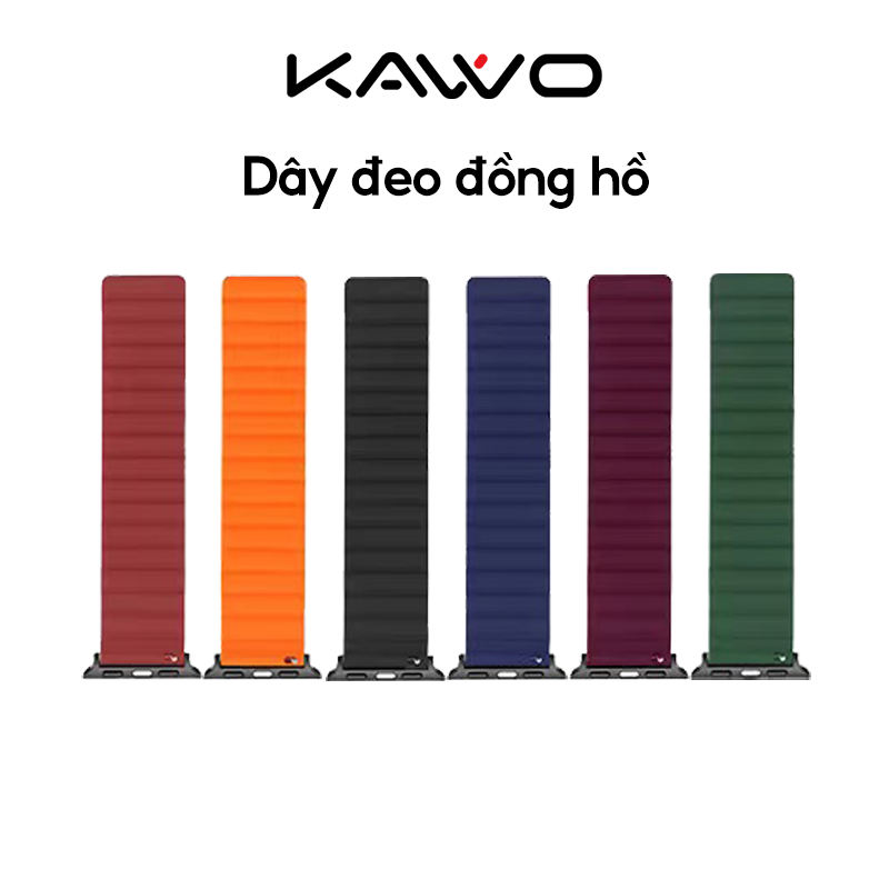 Dây đeo đồng hồ KAVVO - Chất liệu Silicon - Hàng chính hãng