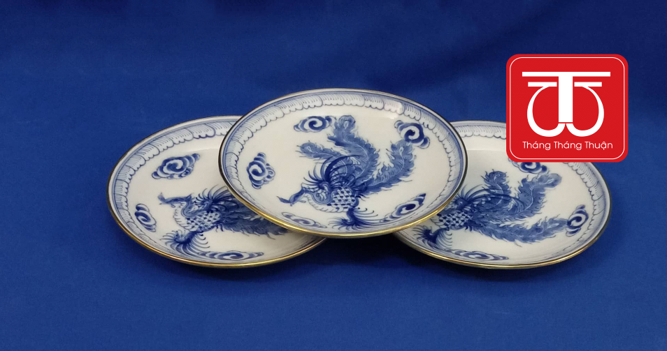 ĐĨA BỊT ĐỒNG VẼ PHƯỢNG ĐK ĐĨA 14CM