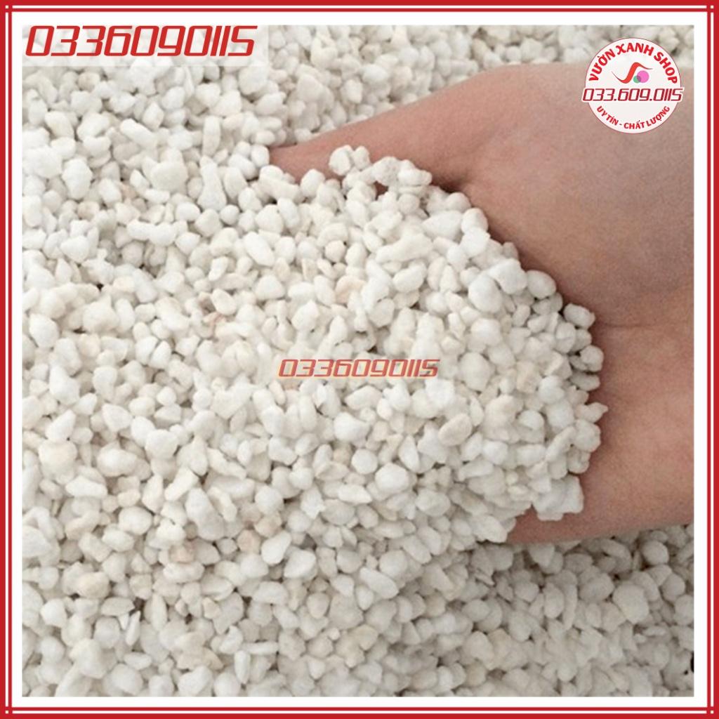 200g Đá trân châu trắng , đá Perlite siêu sạch dùng rải chậu sen đá, chậu cây cảnh