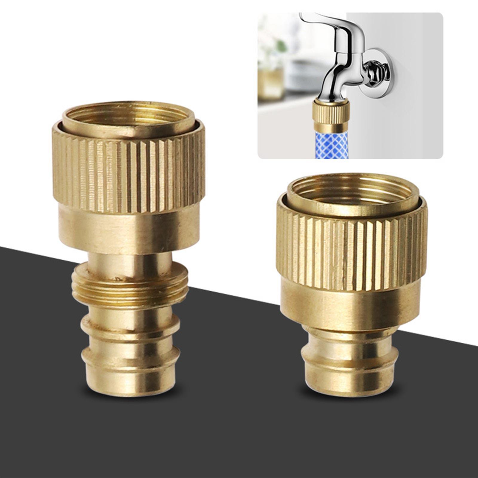 Brass Garden Hose Tap Connector Brass Joint Garden Hose Adapter for Garden Hose Replaces