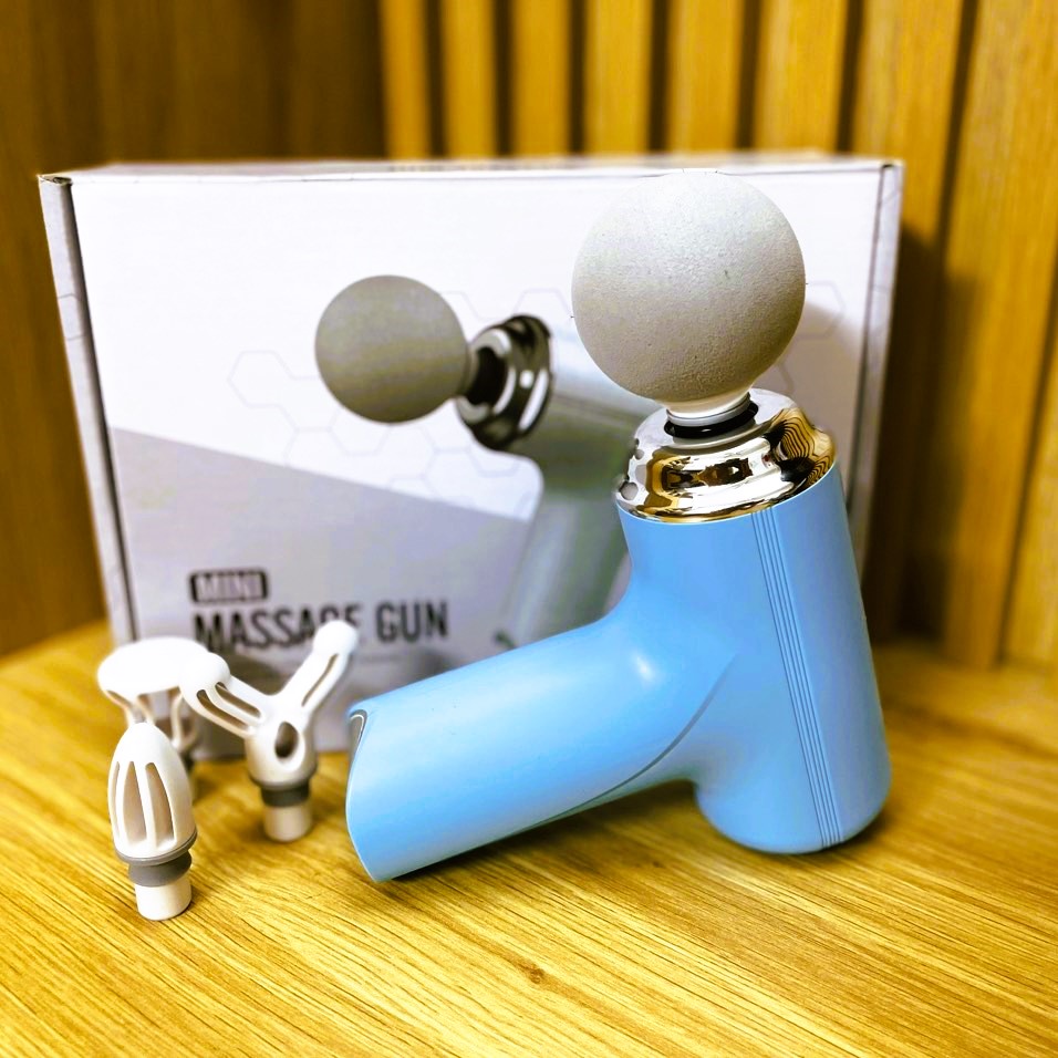 Máy Massage Cầm Tay Mini Cao Cấp - Cảm Biến Lực Nhấn Với 6 Chế Độ Massage Giúp Giảm Đau Mỏi, Giãn Cơ