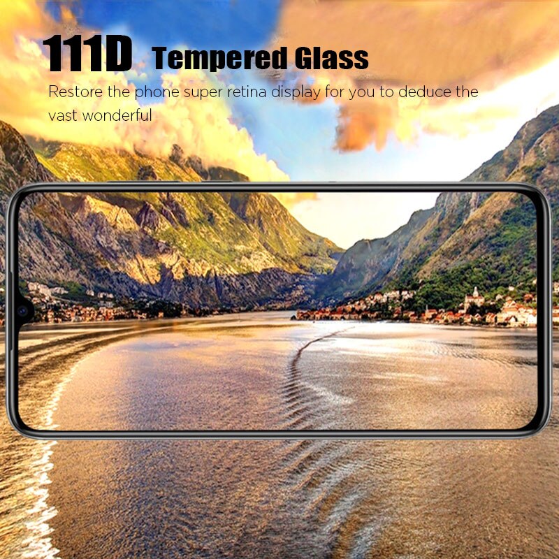 Miếng dán kính cường lực full màn hình 111D cho Samsung Galaxy A80 / A90 hiệu HOTCASE (siêu mỏng chỉ 0.3mm, độ trong tuyệt đối, bo cong bảo vệ viền, độ cứng 9H) - Hàng nhập khẩu