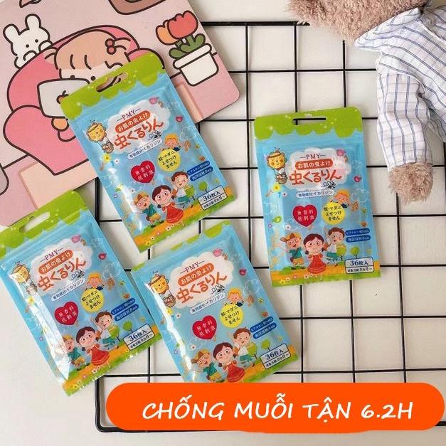 Miếng dán đuổi muỗi PMY Nhật Bản 36 miếng