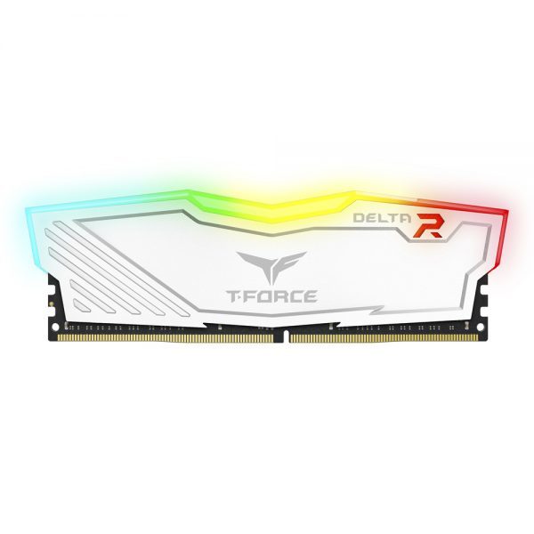 Ram TEAMGROUP T-Force Delta RGB Series 16GB (2 x 8GB) - 3000MHz LED 16,8 triệu màu, tản nhiệt nhôm Trắng - Hàng Chính Hãng