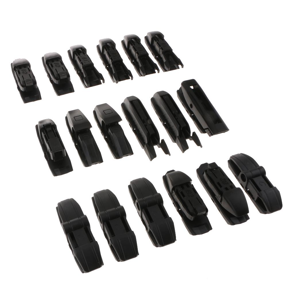 18 PCS Tool Car & Truck Windshield Wiper Connectors Wiper Blade Connector