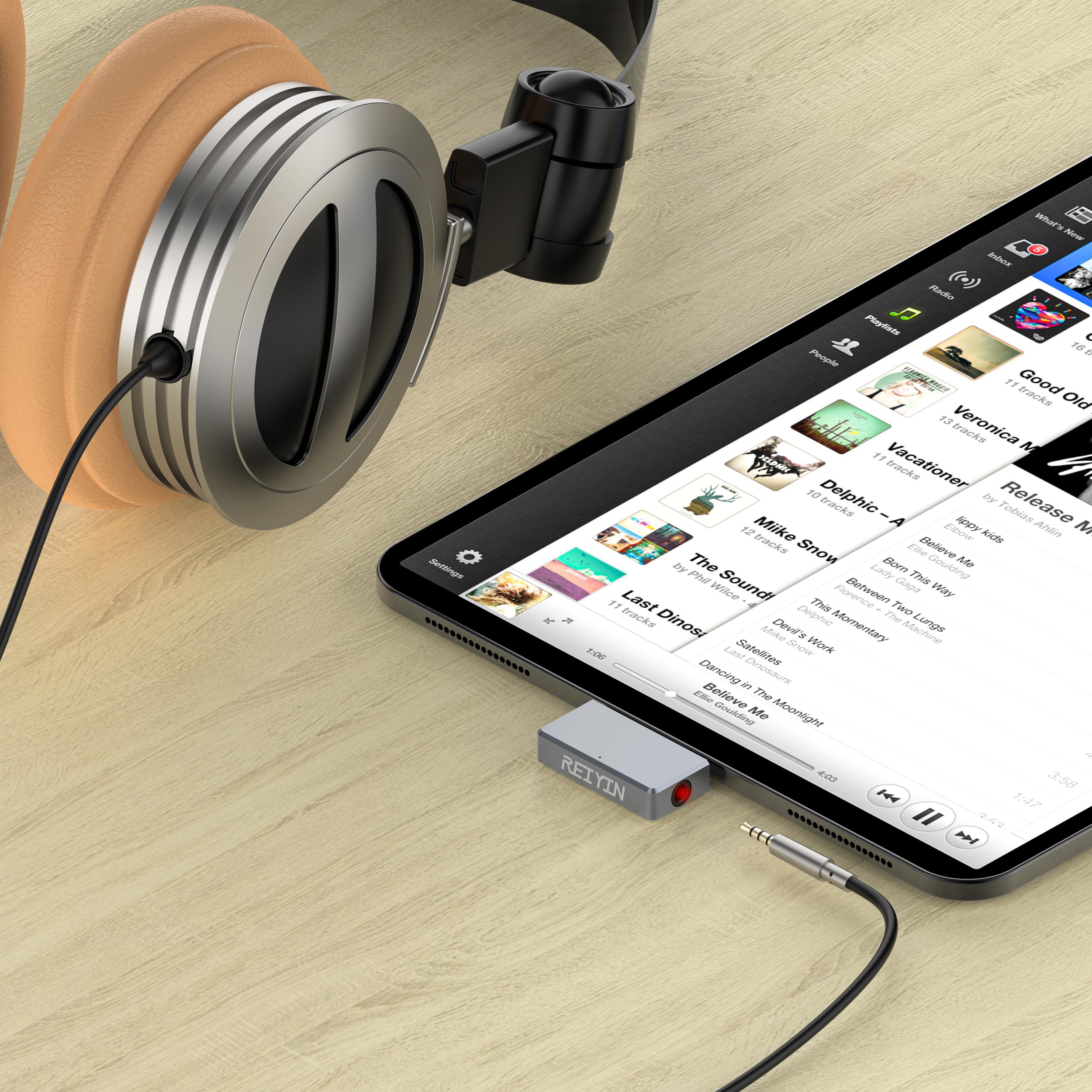 Tai nghe Reiyin MCA1 DAC Type-C to Toslink Optical 3.5mm 192kHz 24bit Audio Adapter PC Sound Card Windows MacOS Android